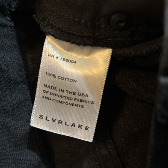 NEW SLVRLAKE black denim jeans London 28 distressed - Picture 6 of 6